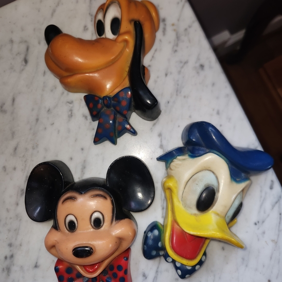 Disney Other - Vintage Disney Character Wall Accents - Mickey Mouse, Pluto, Donald Duck